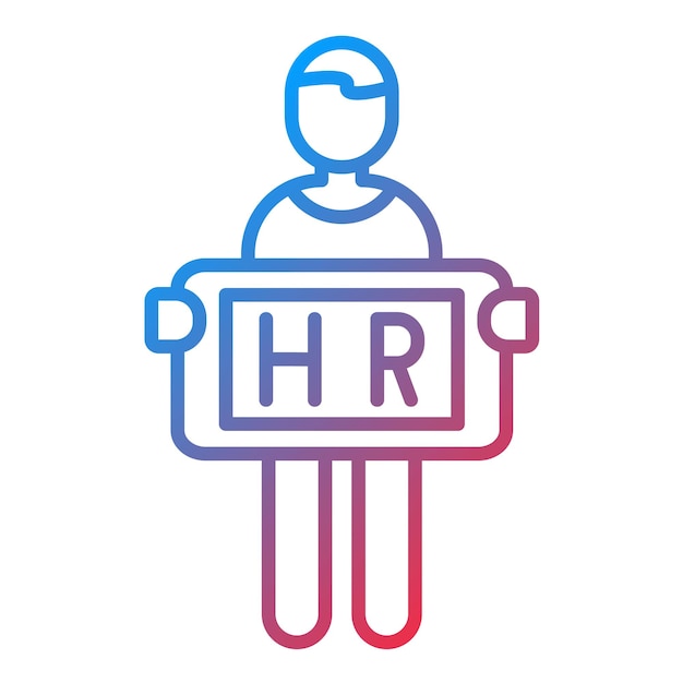 Векторное изображение значка " Человеческие ресурсы " может быть использовано для деловых людей
