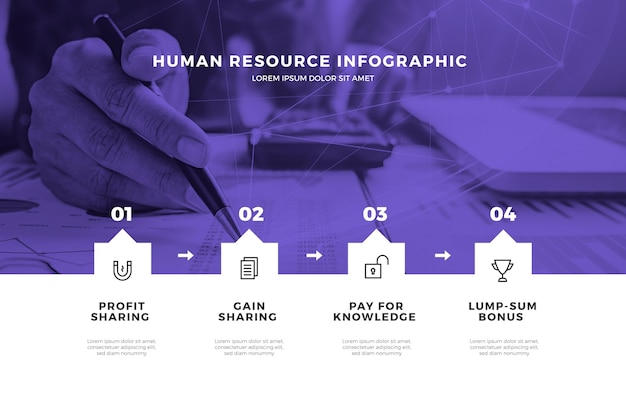 Vector human resources infographic