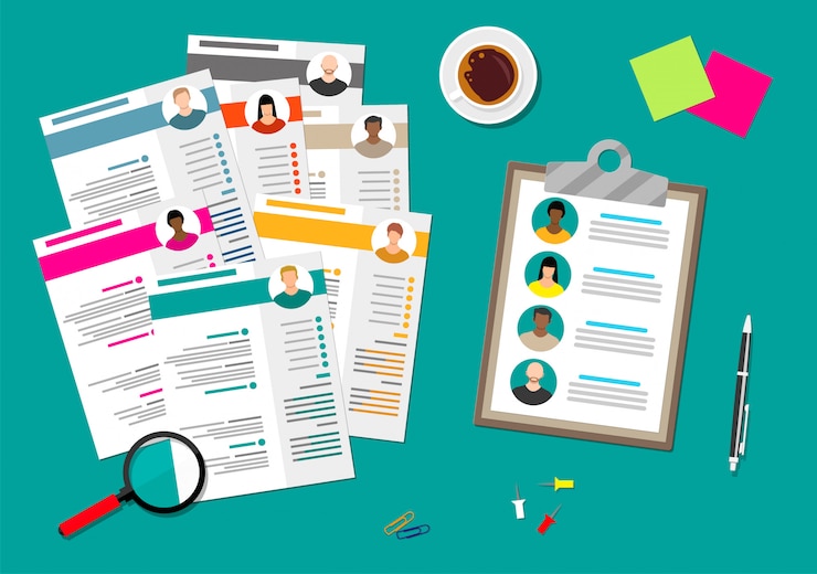 Vector human resources management concept