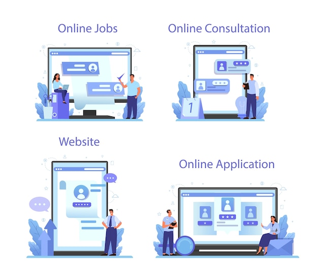 Human resources online service of platform ingesteld