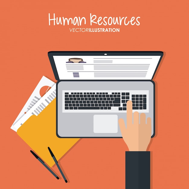 Vector human resources ontwerp