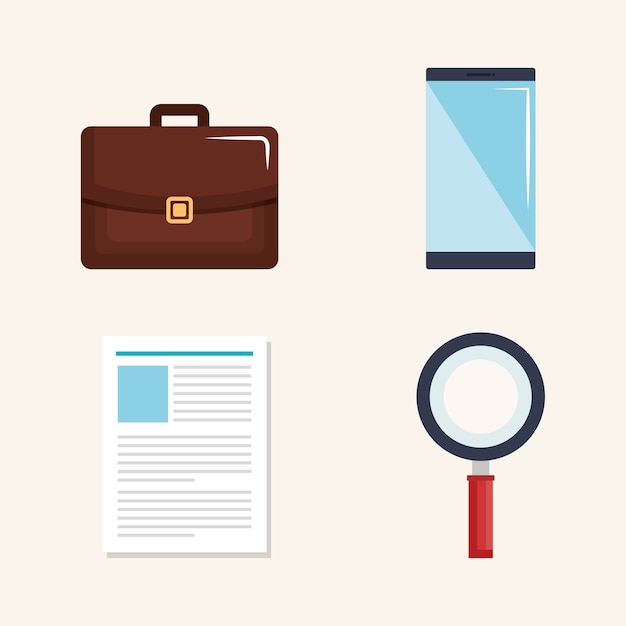 human resources set icons