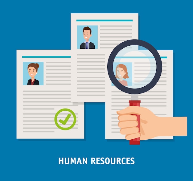 Human resources set icons