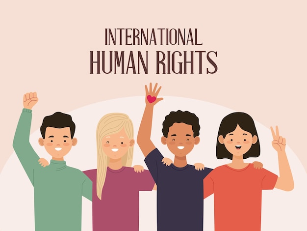 Human rights day card