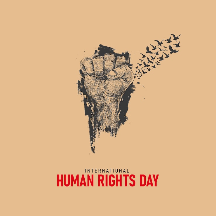 Vector human rights day human rights social media poster human rights creative post design africa human