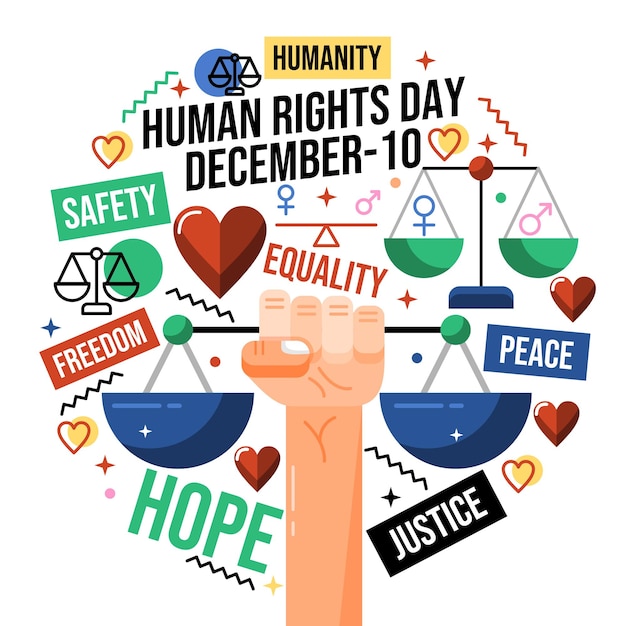 Human rights day illustration