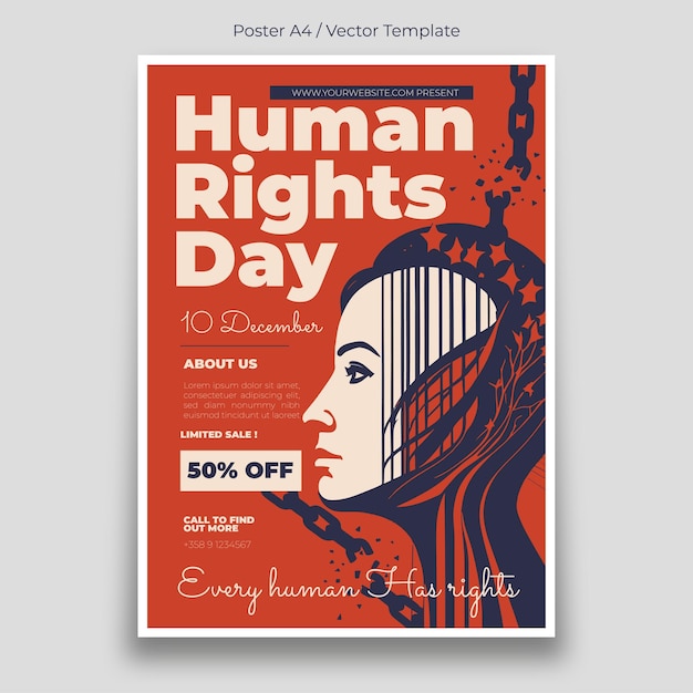 Human Rights Day Poster Template