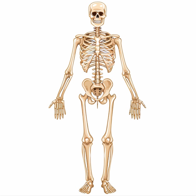 Vector human skeleton