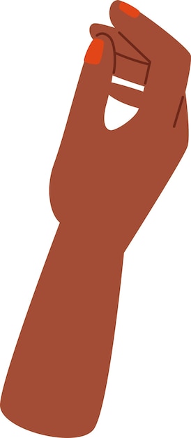 Vector human women hand