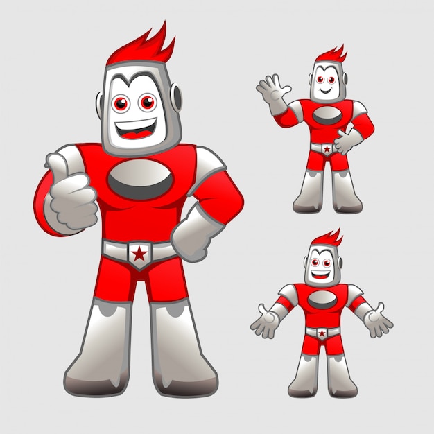 Vector humandroid mascot