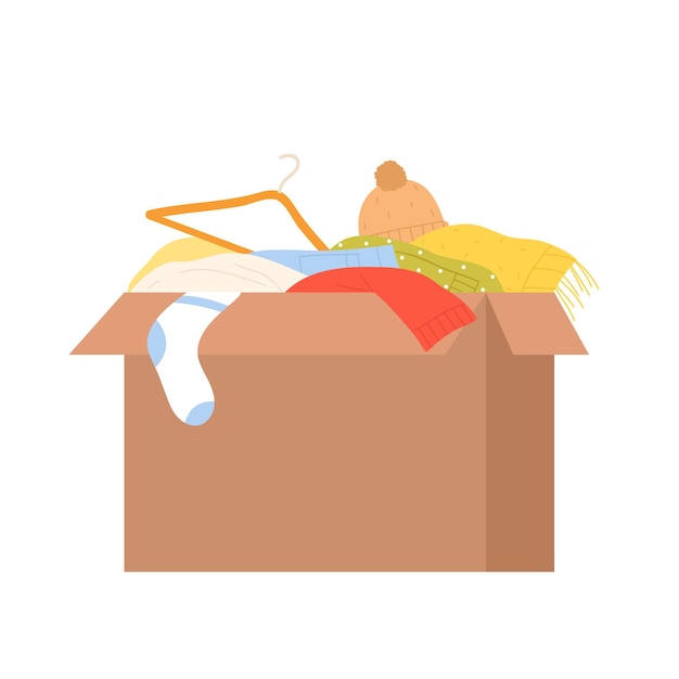 Humanitarian clothes box help