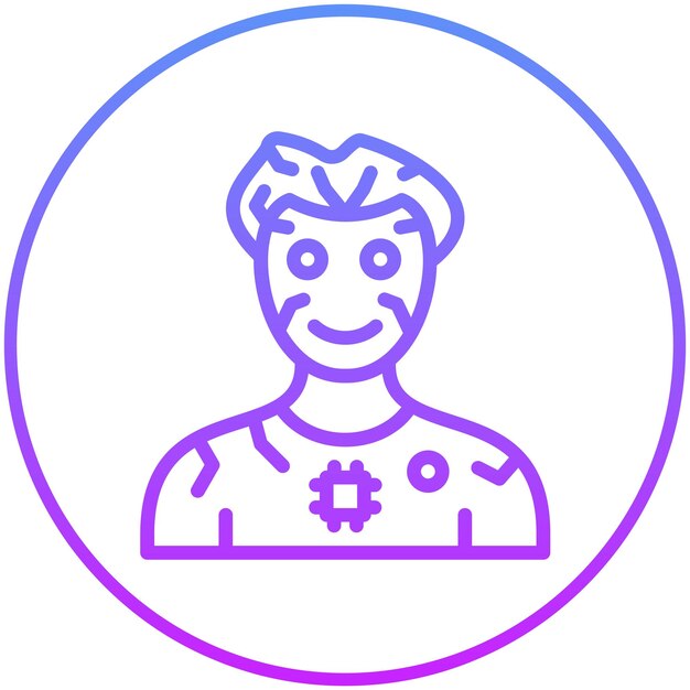 Humanoïde robot vector icoon illustratie van Robotics icoon set