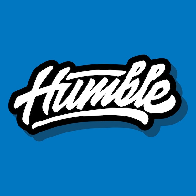 humble hand lettering design