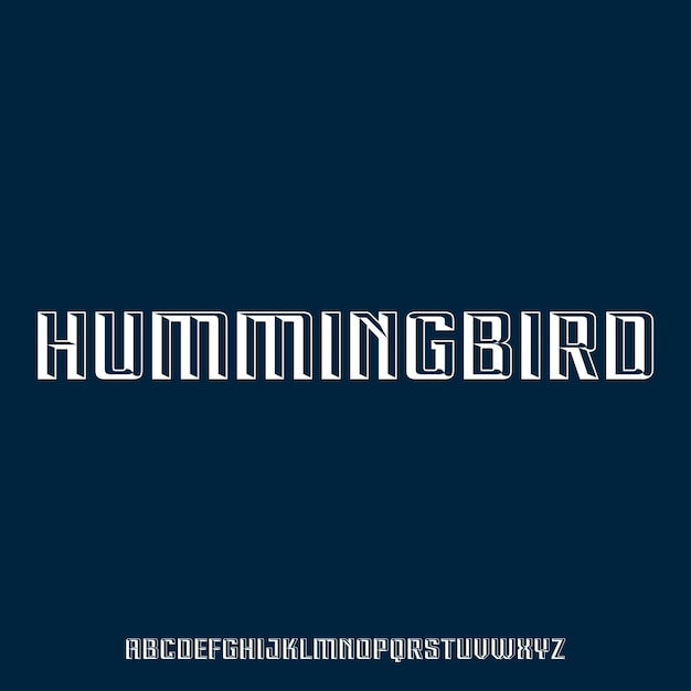 hummingbird condensed urban font perfect for your poster and apparel design