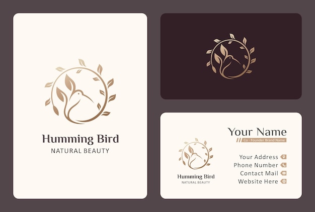 Hummingbird는 뷰티 케어 로고 디자인을 위한 로고 디자인을 남깁니다.