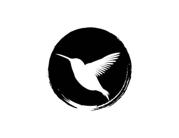 Hummingbird silhouette illustration