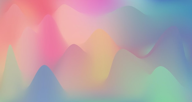 Hump surface gradient wavy vector background fluid colors Cool hump gradient graphic design