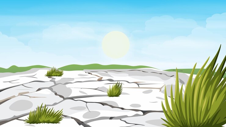 Vector hungarian salt steppel and scape