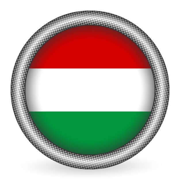 Hungary flag button