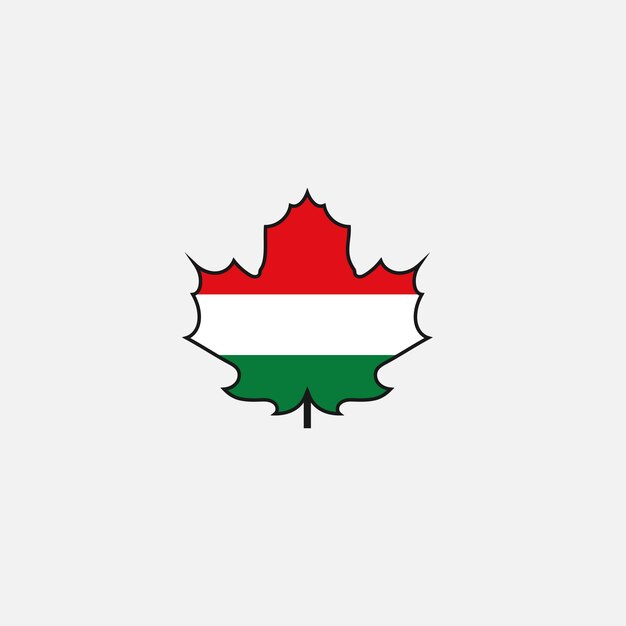 Vector hungary flag icon