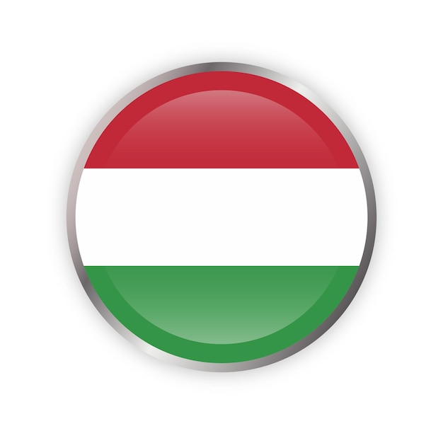 Hungary Flag in round