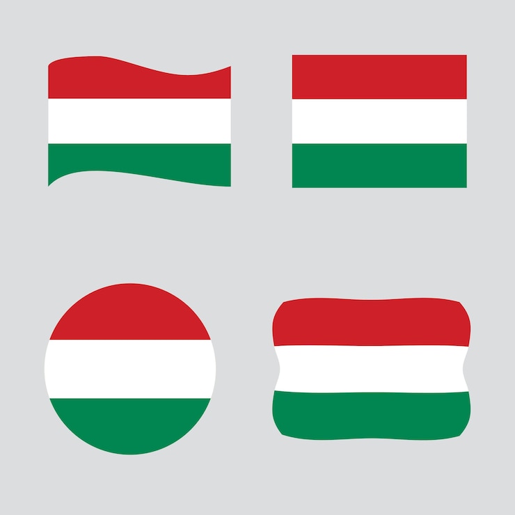 Vector hungary flag