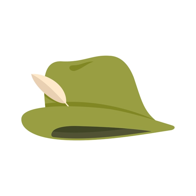 Vector hunter hat icon flat illustration of hunter hat vector icon for web design