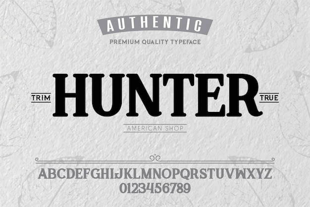 Hunter Typeface 