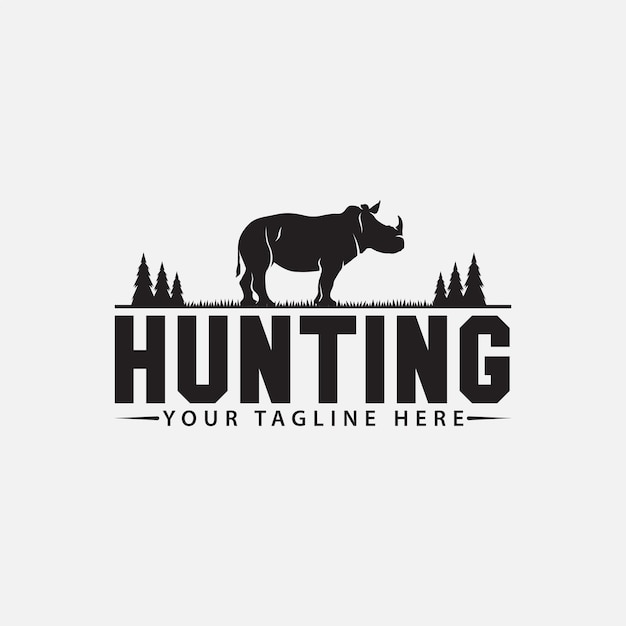 Vector hunting club logo