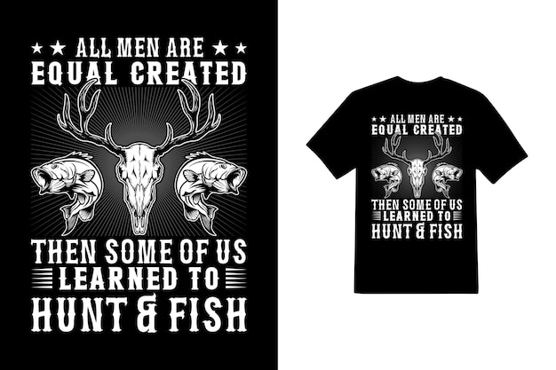 Hunting and dishing t-shirt design