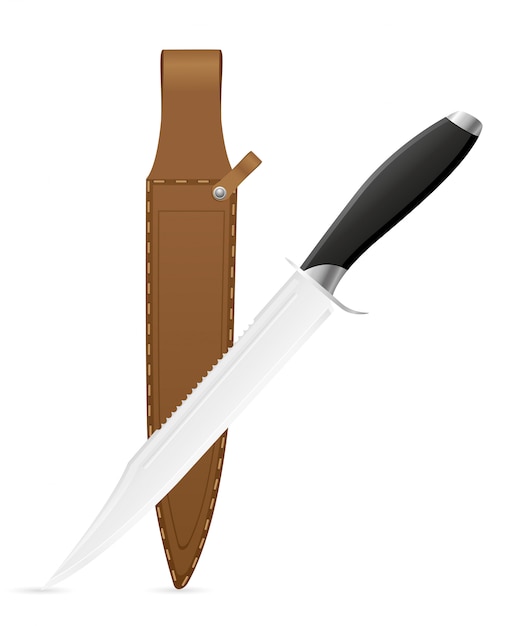 Hunting knife vector illustration