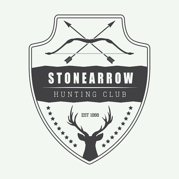 Hunting label, logo, badge 