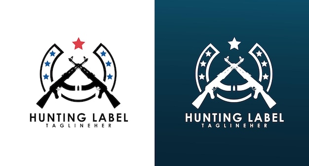Progettazione del logo dell'etichetta di caccia