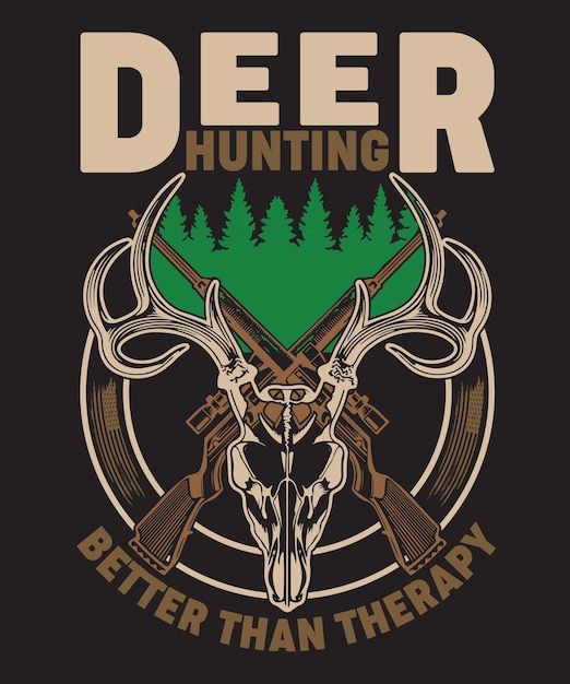 Vector hunting love tshirt design