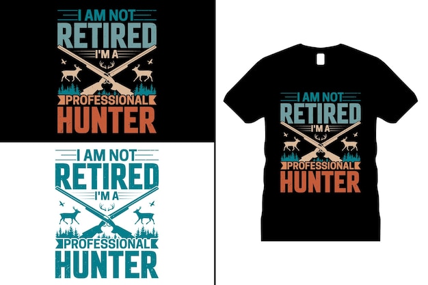 Hunting Lover Tshirt Design vector. Use for T-Shirt, mugs, stickers, Cards, etc.