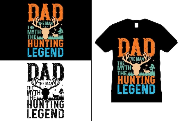 Hunting Lover Tshirt Design vector. Use for T-Shirt, mugs, stickers, Cards, etc.