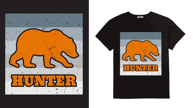 Hunting silhouette design for t shirt