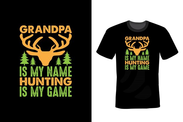 Hunting T shirt design typography vintage