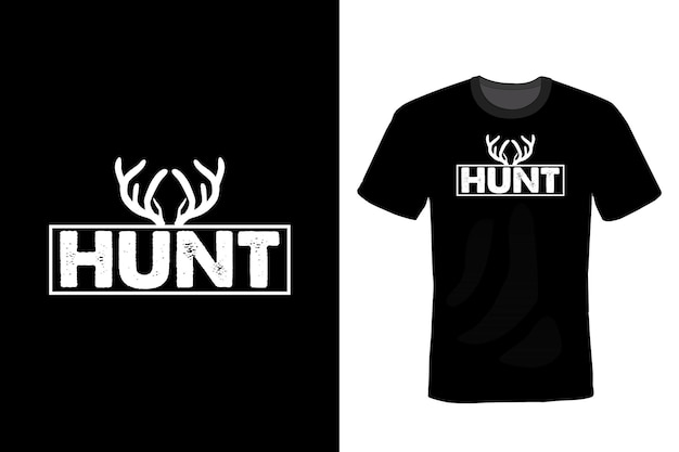 Hunting T shirt design typography vintage