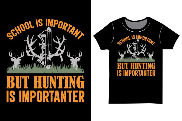 Hunting t-shirt design. usa flag vintage hunt shirt.