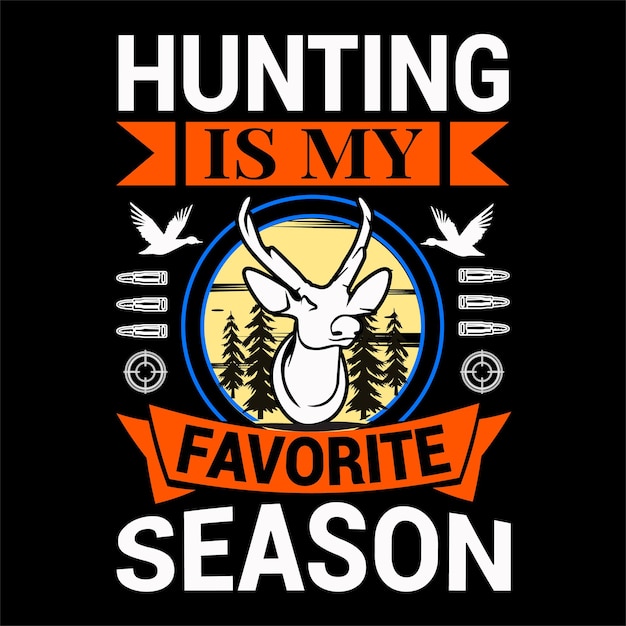 Hunting t shirt design