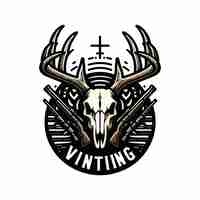 Vector hunting t shirt and logo design