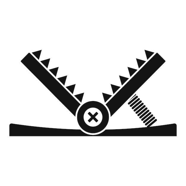 Premium Vector | Hunting trap icon simple illustration of hunting trap ...