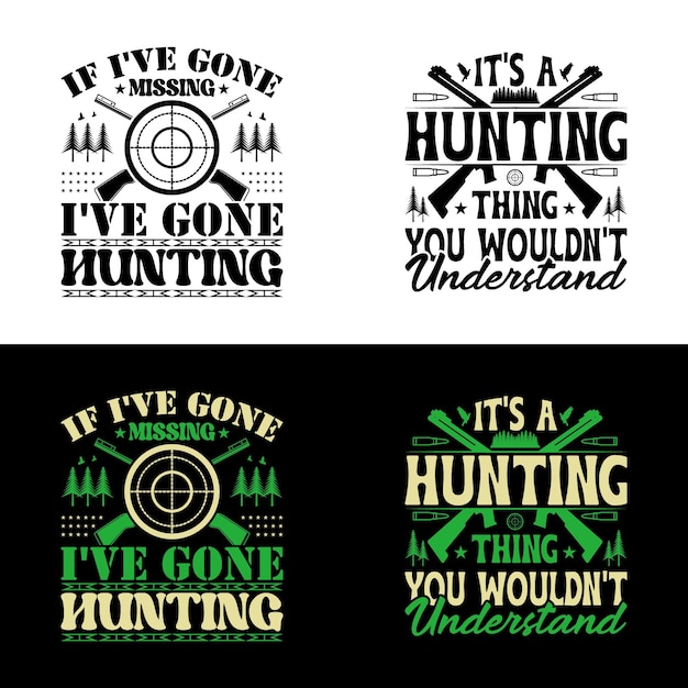 Vector hunting tshirt design graphic