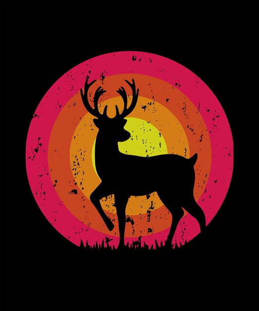 Hunting TShirt Design vector Vintage TShirt Design