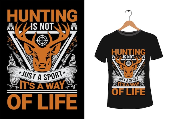 Vector hunting tshirt design