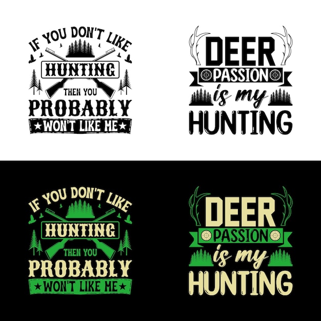 Vector hunting vector graphic tshirt design