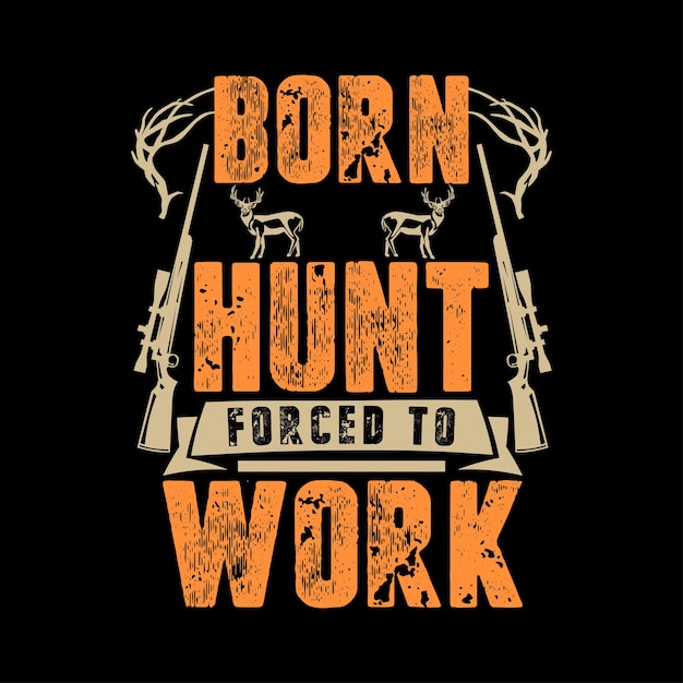 Vector hunting vector tshirt design