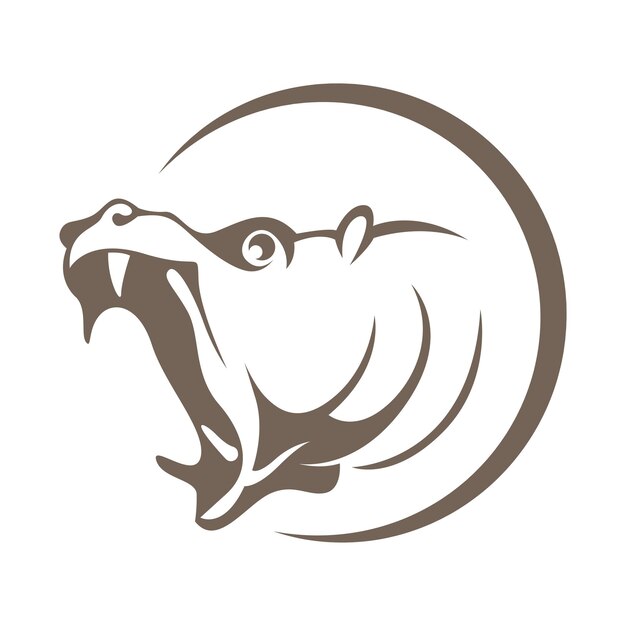 Huppopotamus logo icon design