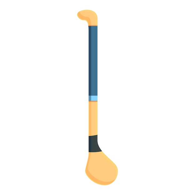 Hurling stick equipment icon Cartoon of hurling stick equipment vector icon for web design isolated on white background